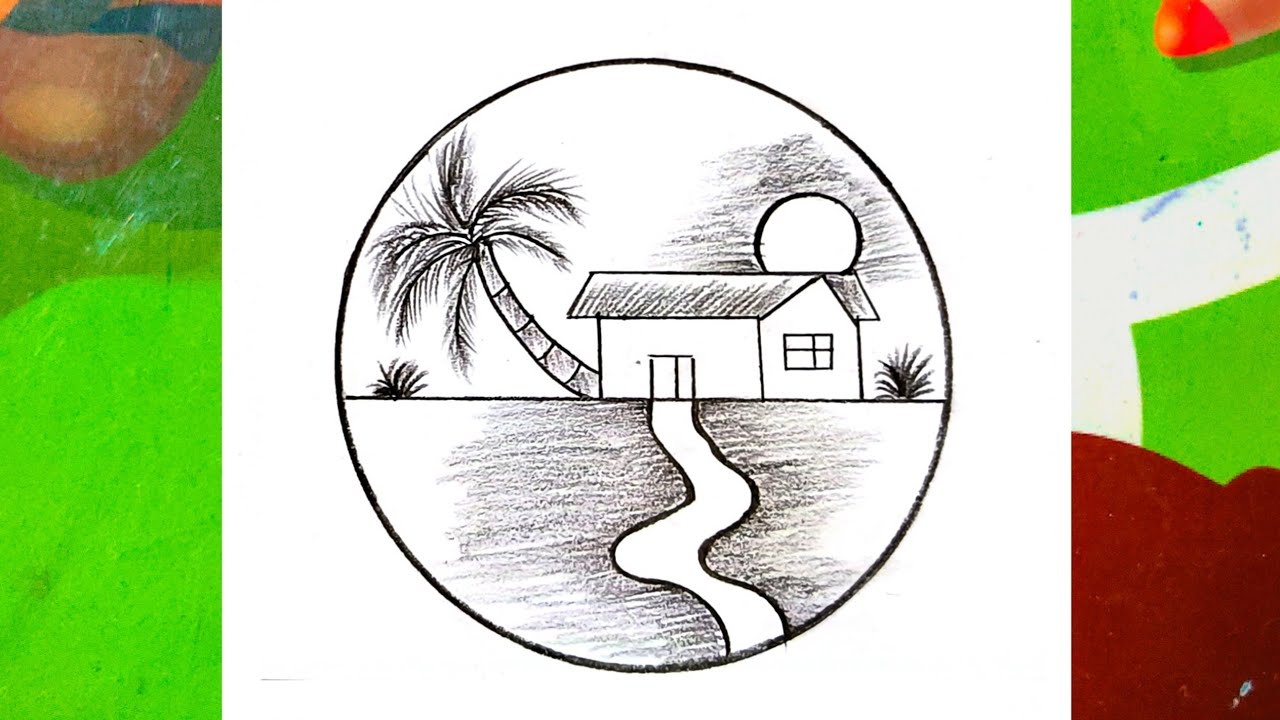 Draw Scenery, Draw Sunset Scenery