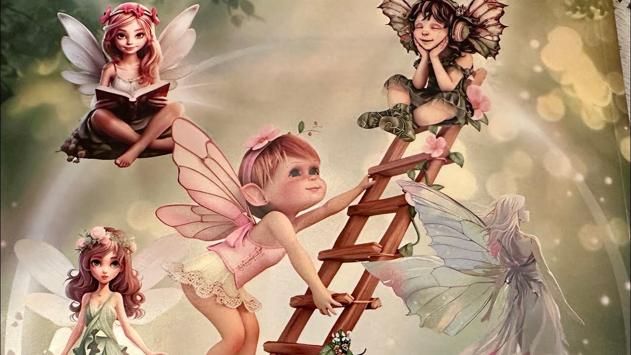 *Beautiful New Fairy Cut and Collage Book*  #flipthroughfriday