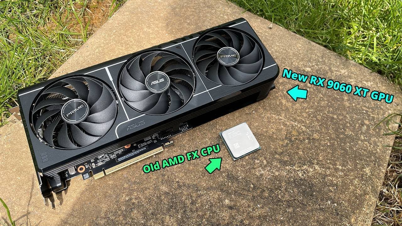 I paired the new Radeon RX 9060 XT with an old AMD FX CPU...