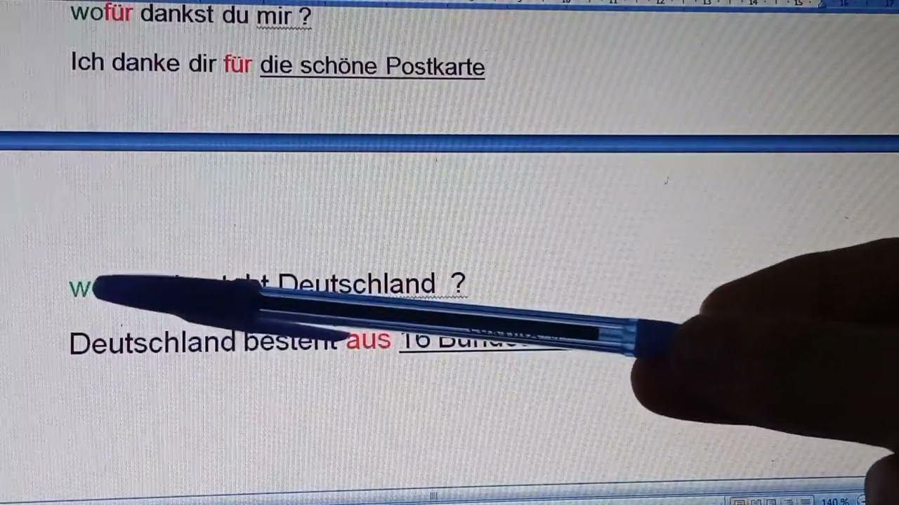 الوحدة الأولى الثالثة ثانوي: Präpositionen in fester Verbindung mit Verben