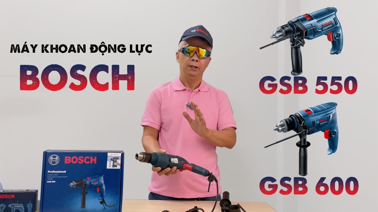SO SÁNH MÁY KHOAN ĐỘNG LỰC BOSCH GSB 550 VÀ GSB 600 | DIYhomedepot