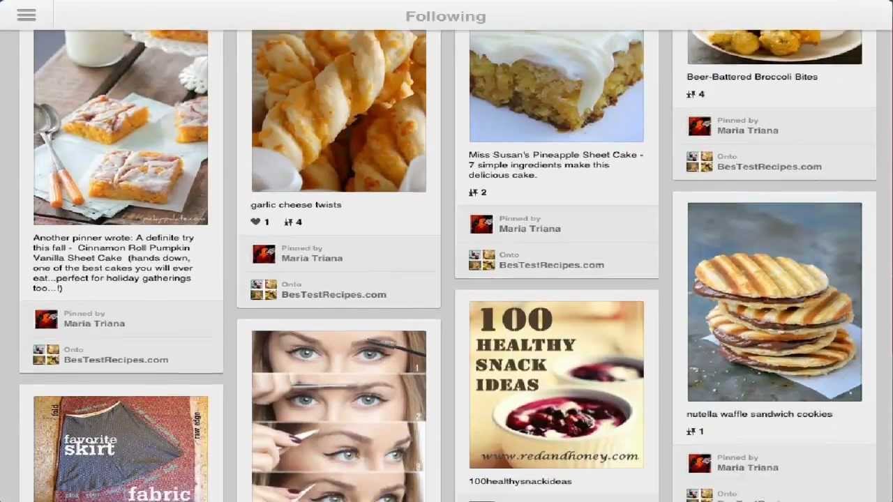 NEW Pinterest App Optimized for the iPad Video-Review