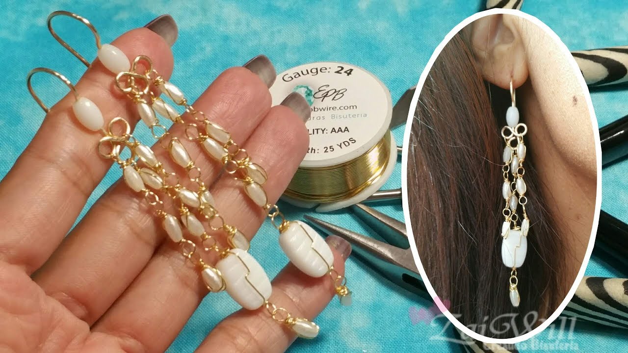 ARETES FACILES DE HACER PASO A PASO ~ Bisuteria