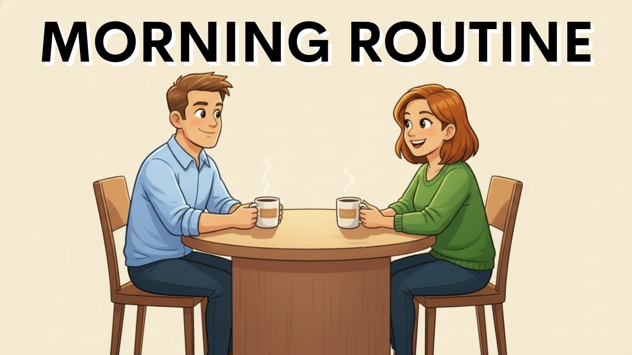 My Morning Routine in English | Easy English Conversation (A1–A2)