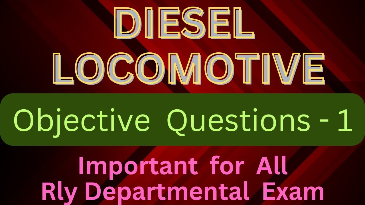 Diesel Loco Objective Questions#locomotive #railway
