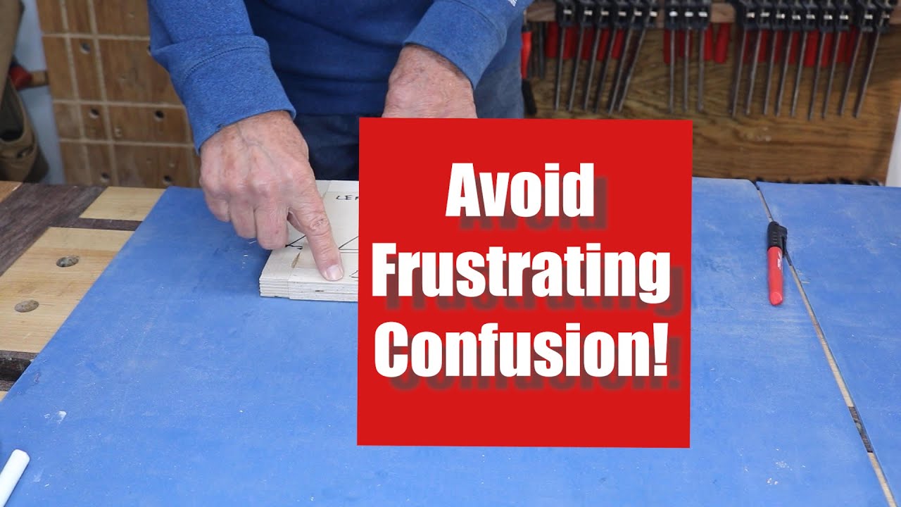 Markup Your Woodworking Components With Triangles So You Can Keep Them Straight