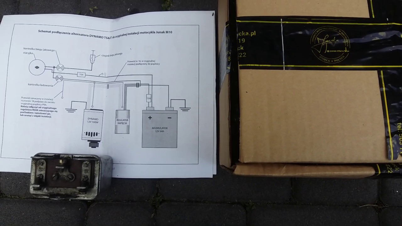 Junak Alternator Dynamo podłaczenie do Oryginalnej Instalacji