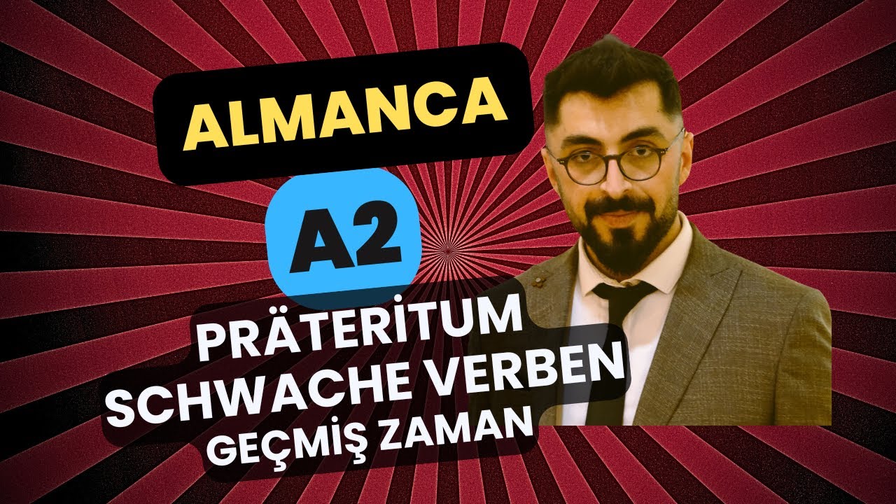 ALMANCA: A2 - Präteritum ''Schwache Verben'' Geçmiş Zaman Düzenli Fiiller konu anlatımı #almanca
