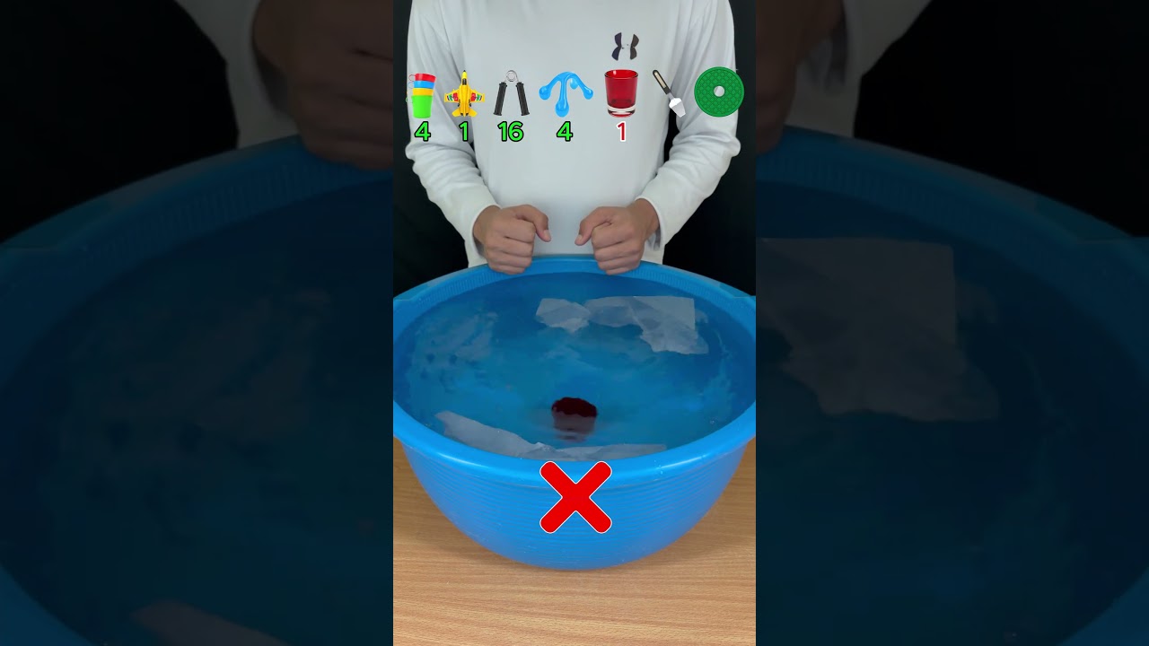 TRY TO GUESS HOW MANY TISSUE PAPER IT TOOKS! #satisfying #asmr #experiments #foryou