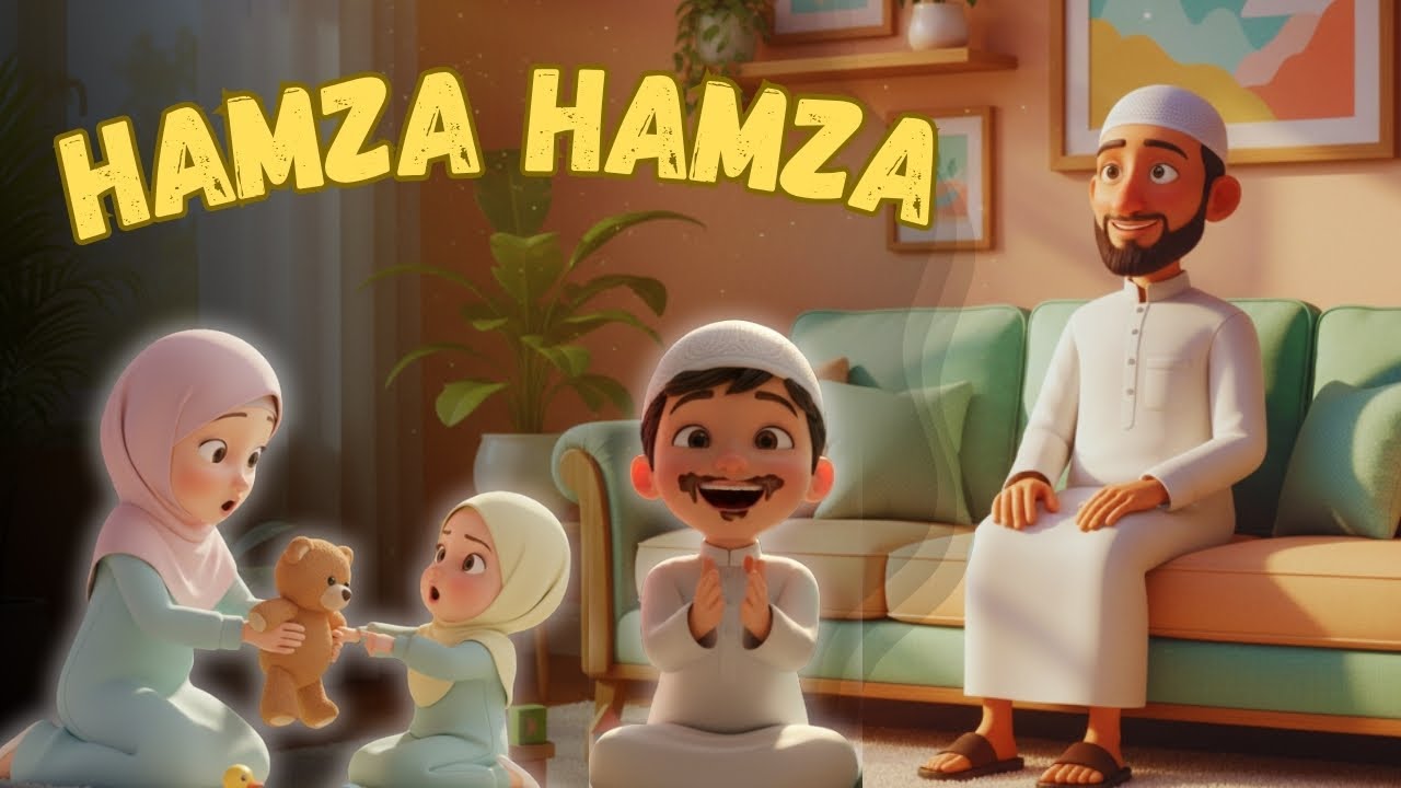 Hamza Hamza Yes Baba |  Johny Johny yes papa islamic version | Teaching Good Manners