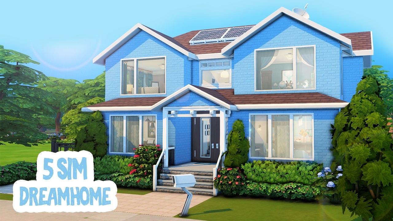 5 Sim Dream Home || The Sims 4: Speed Build