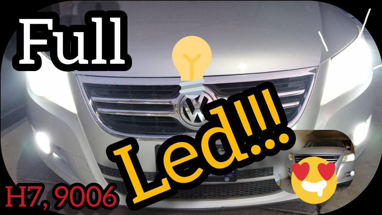 Cambio de luces de faros principales y de niebla a led a la tiguan 09 - 11