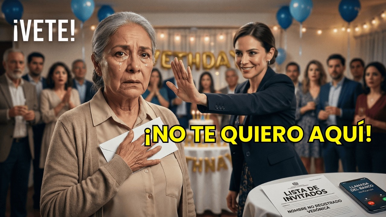 Mi nuera me dejó afuera del salón en el cumple de mi nieto…y el banco llamó por un poder a mi nombre