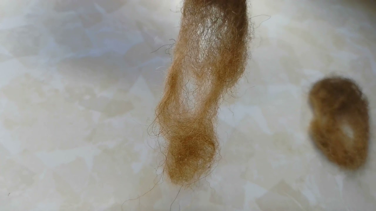 Bleaching hair dyed with an indigo mix