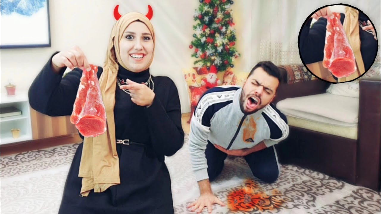 مقلب لحم الخنزير في زوجي | كرهني 😢