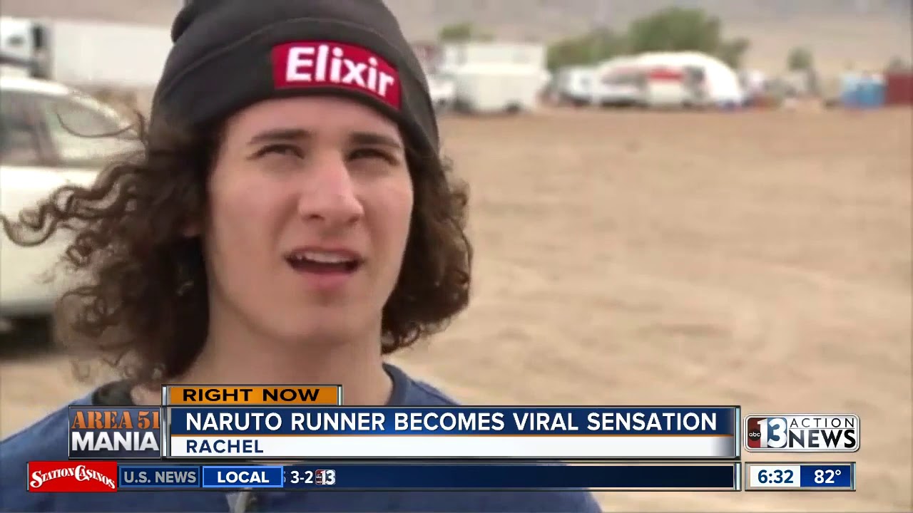 Area 51 Mania: Naruto runner becomes viral sensation