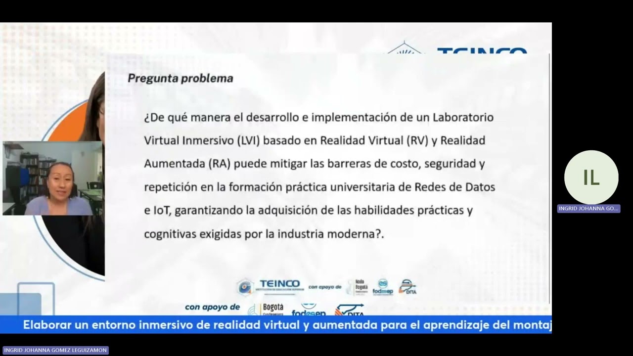 CONGRESO INTERNACIONAL TEINCO 22-OCT-2025 - Desarrollo de Entornos Inmersivos (RV/RA) redes de datos