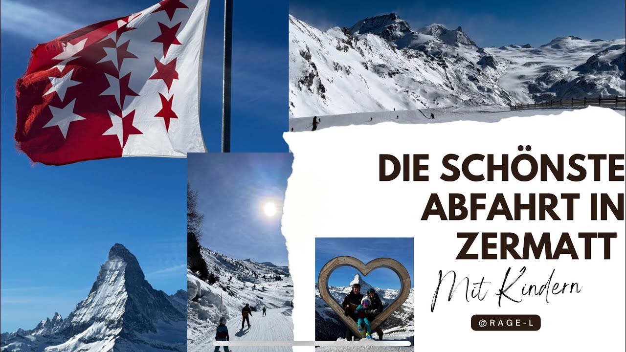 Самые красивые лыжи ⛷️ спуск с Роторна на Гант в Церматте 🇨🇭 с детьми 15 минут чистого удовольствия.