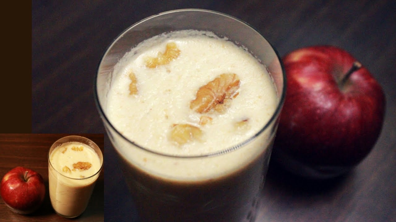 Apple milkshake recipe in hindi/ Healthy Apple milkshake/ Sugar Free Milkshake recipe