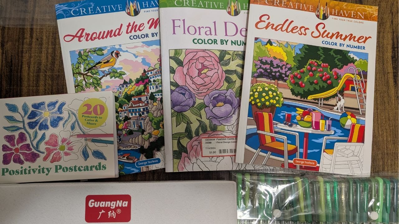 COLORING BOOK AND SUPPLY HAUL