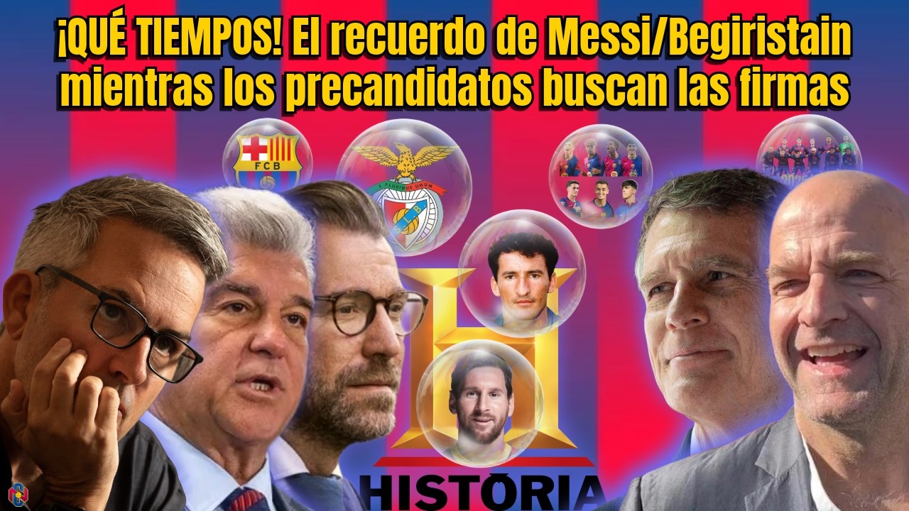 ¡QUE TIEMPOS! El recuerdo de Messi/Beriguistain mientras los precandidatos buscan las firmas