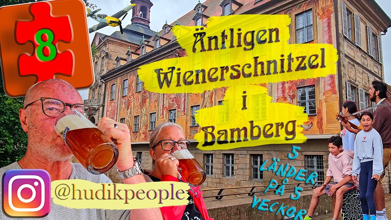 Wienerschnitzel i Ölstaden Bamberg i Tyskland. Del8  av vår Europaresa med Husbil