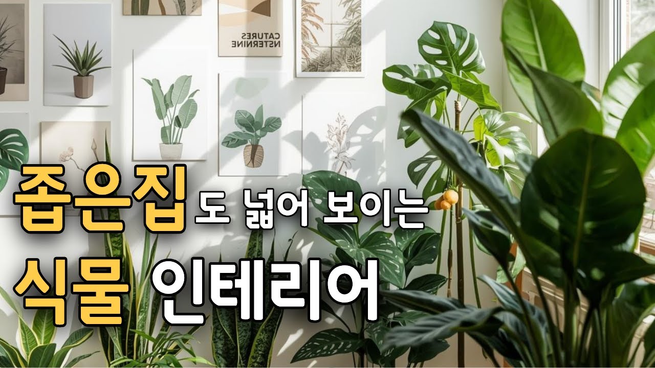좁은 공간 활용도 높은 플랜테리어 꿀팁 식물 인테리어 방법