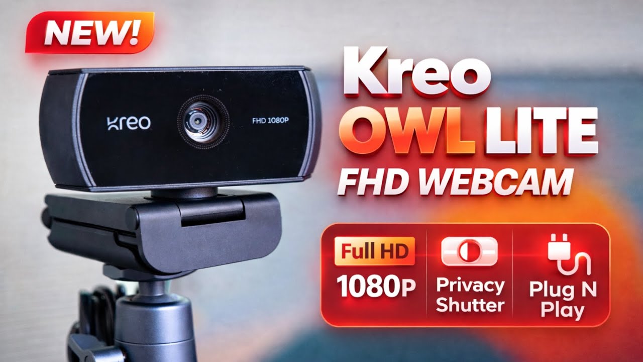 Is the Kreo Owl Lite Webcam Actually Worth ₹2K? REAL Review & Verdict!