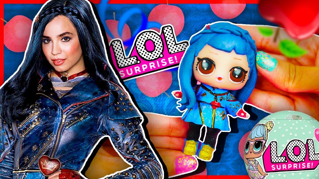 EVIE 🍎 DESCENDANTS 2 LOL Surprise Custom Doll Series 2 DIY | Toy Tutorial | Lil Outrageous Littles