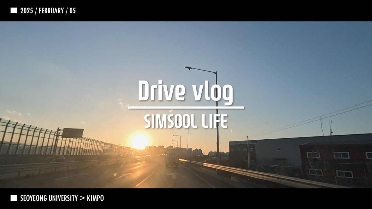 2025 0205 퇴근 Driver Vlog SIMSOOL 서영대 김포 겨울특강 1