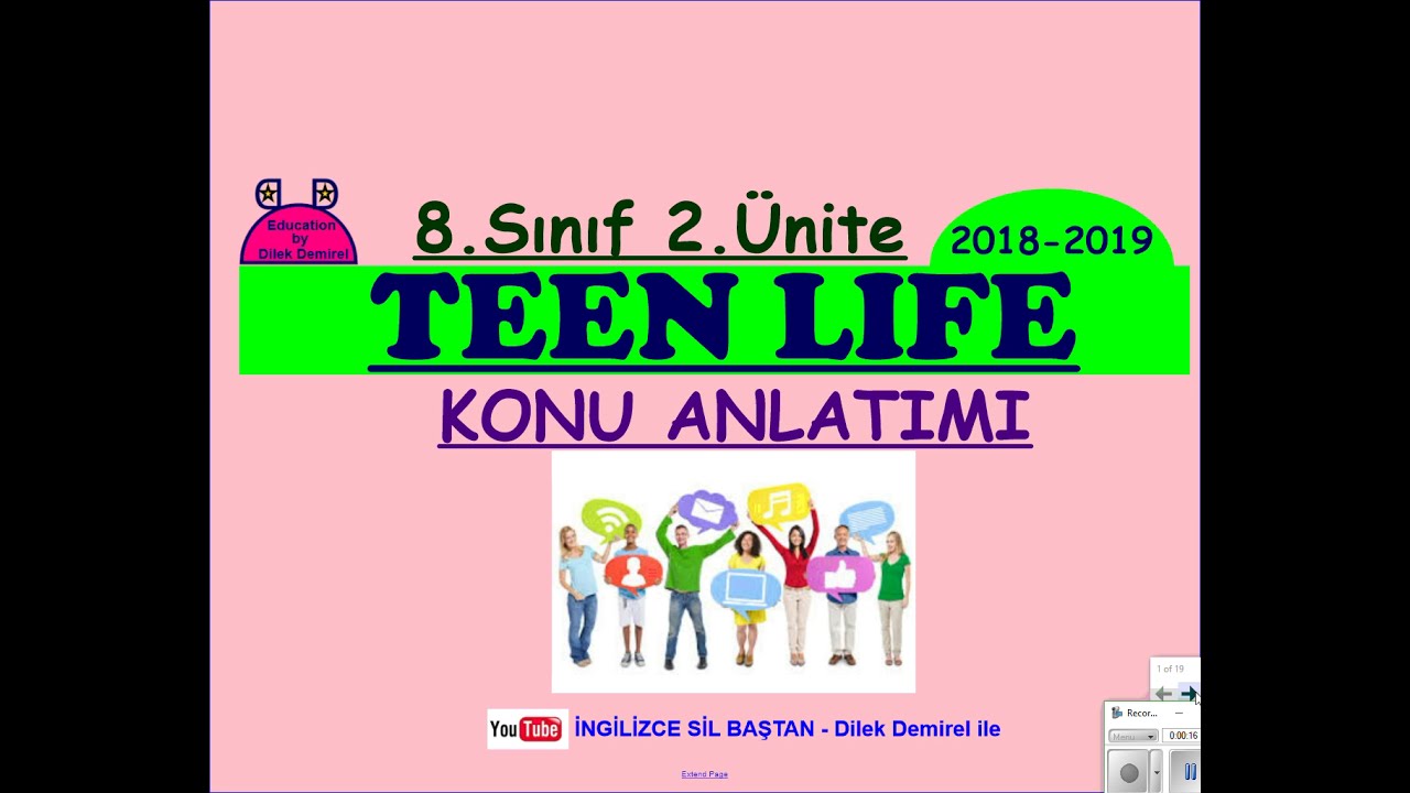LGS İngilizce 8. Sınıf 2. Ünite Teen Life Konu Anlatımı