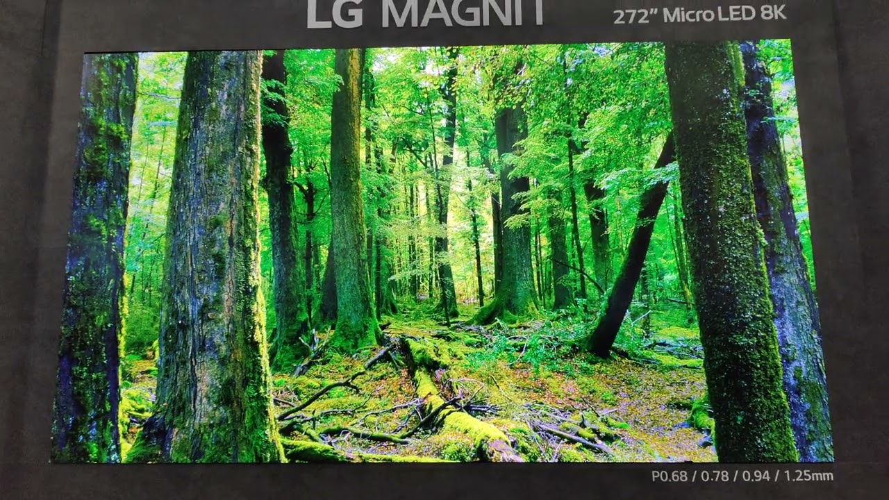 LG Magnit MicroLED 8K display of 272-inches WOW the biggest I have ever seen
