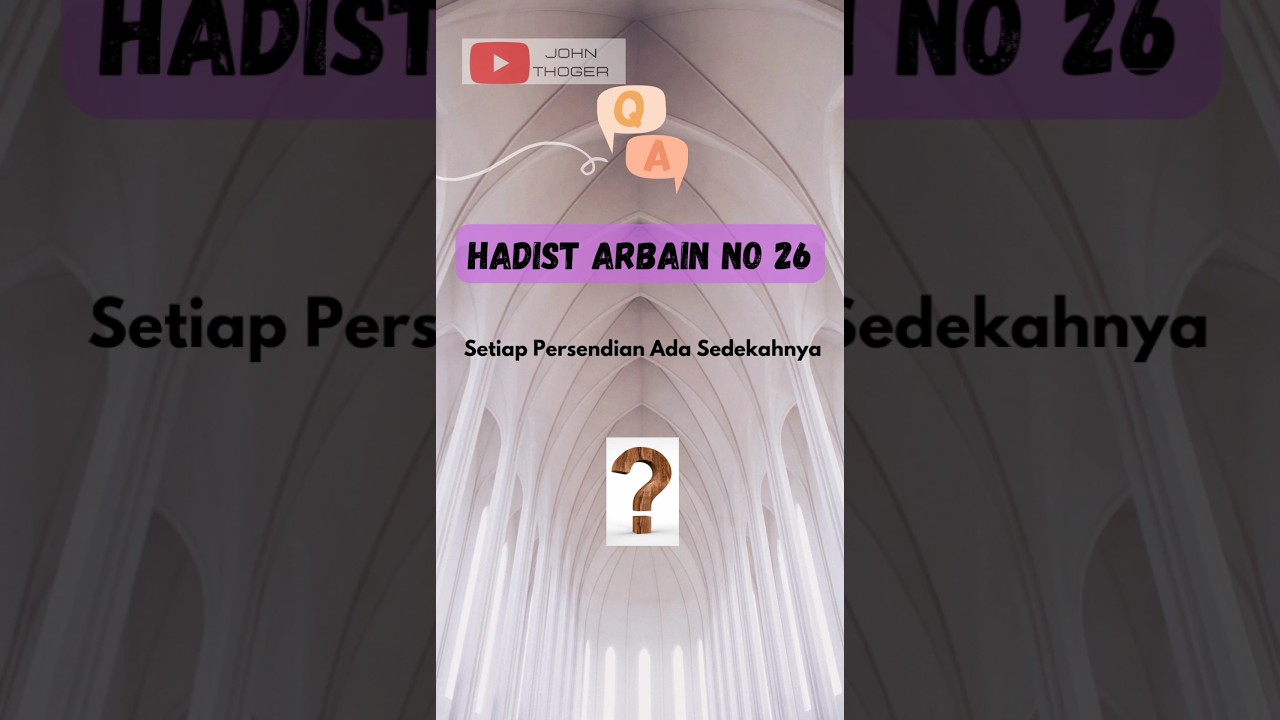HADITS ARBAIN NO 26 #hadistnabi #imamnawawi #sunnahrosulullah #belajarhadist