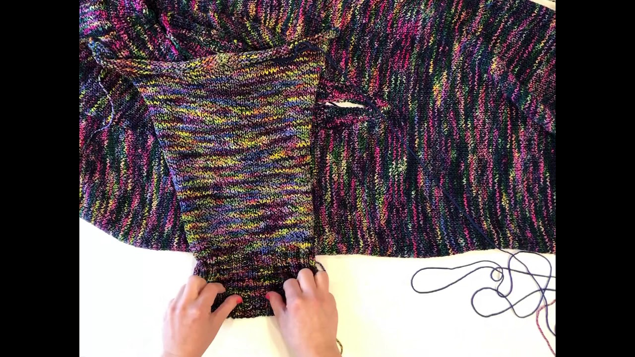 Speed seams! Tips for sewing a knit sweater together using Mattress Stitch