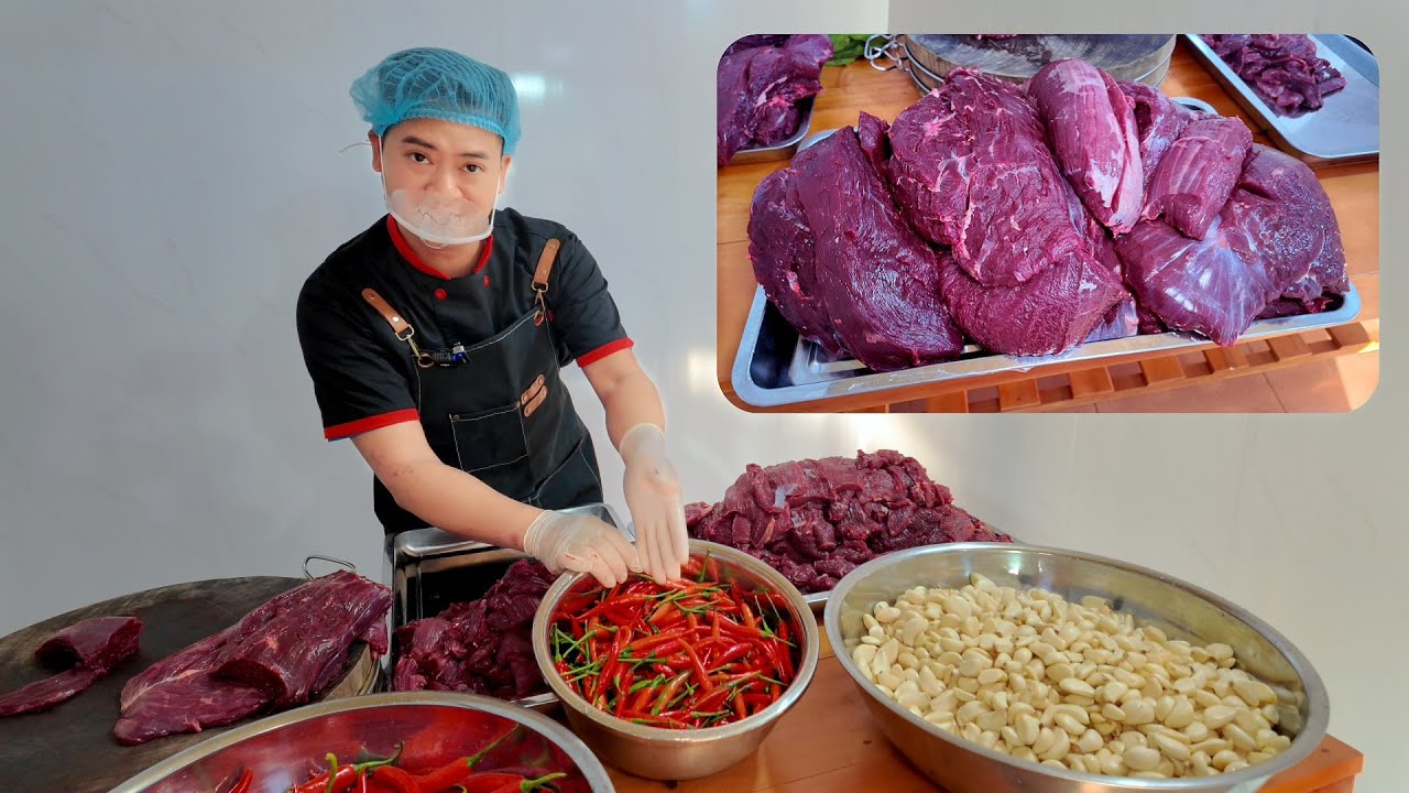 Cách làm Trâu giã tay đặc sản Miền bắc đúng vị