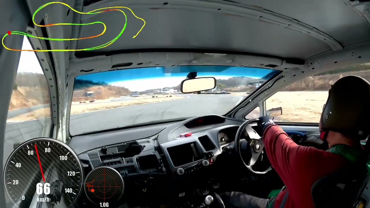 本庄サーキット　FD2シビック　42秒549