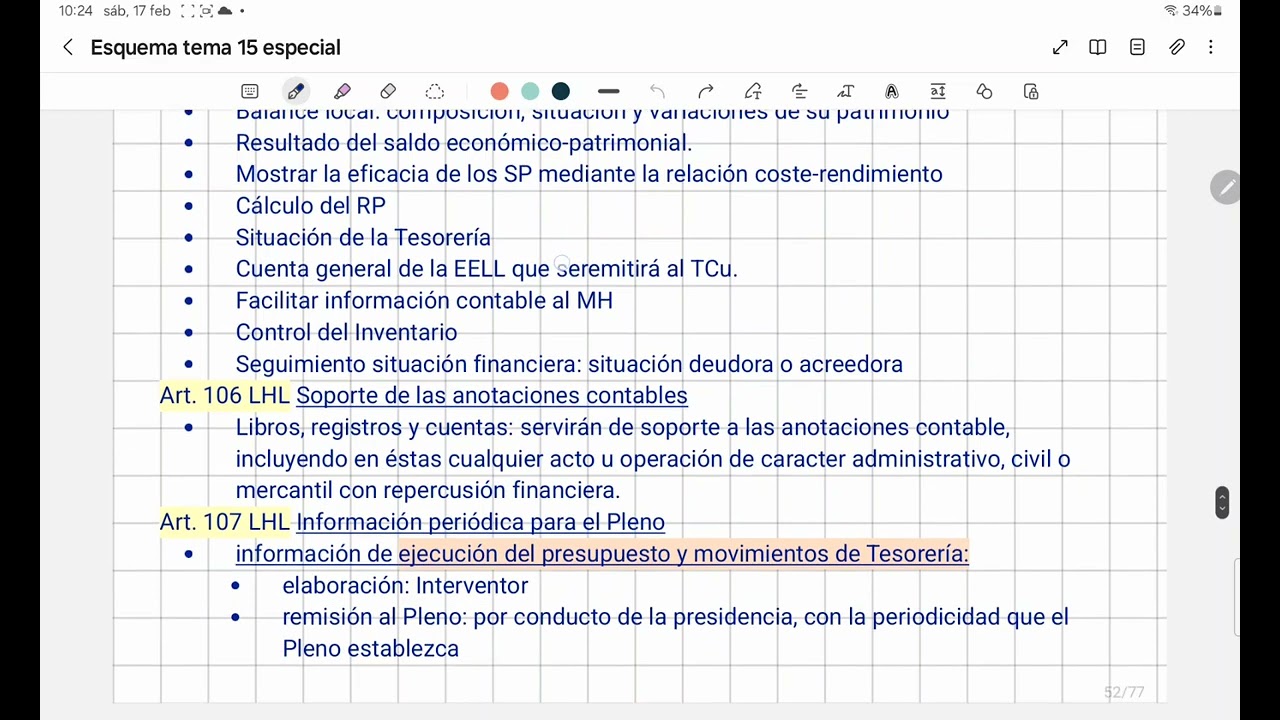 Especial de INTERVENCIÓN T-23 Contabilidad. Modelos contables. Tema+ esquema