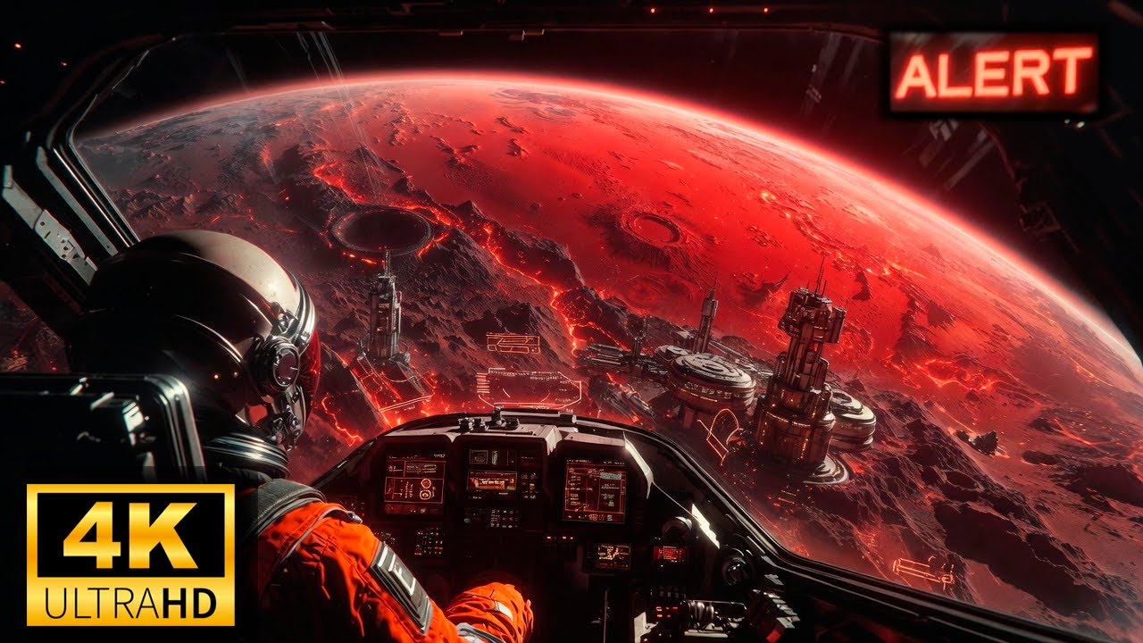 SPACE POV: Last Signal From Mars | Volcanic Planet Mystery Ambient 4K