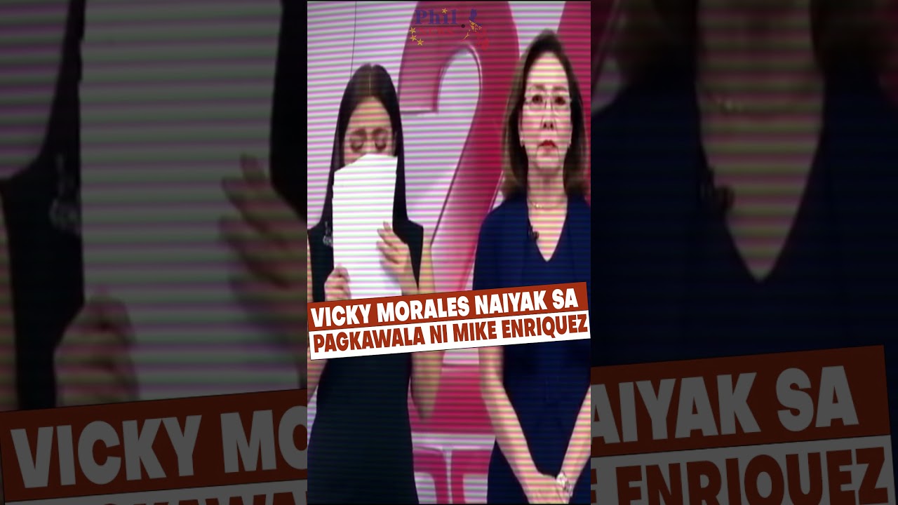 VICKY MORALES NAG-BREAKDOWN sa 24 Oras habang namamaalam kay Mr. MIKE ENRIQUEZ