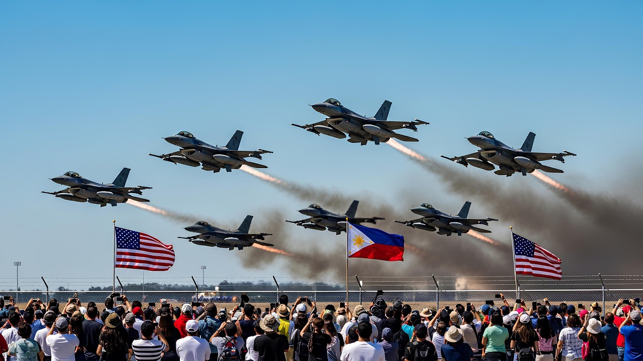 Philippines shocked by arrival of US F-16 fighter jets in Luzon!!