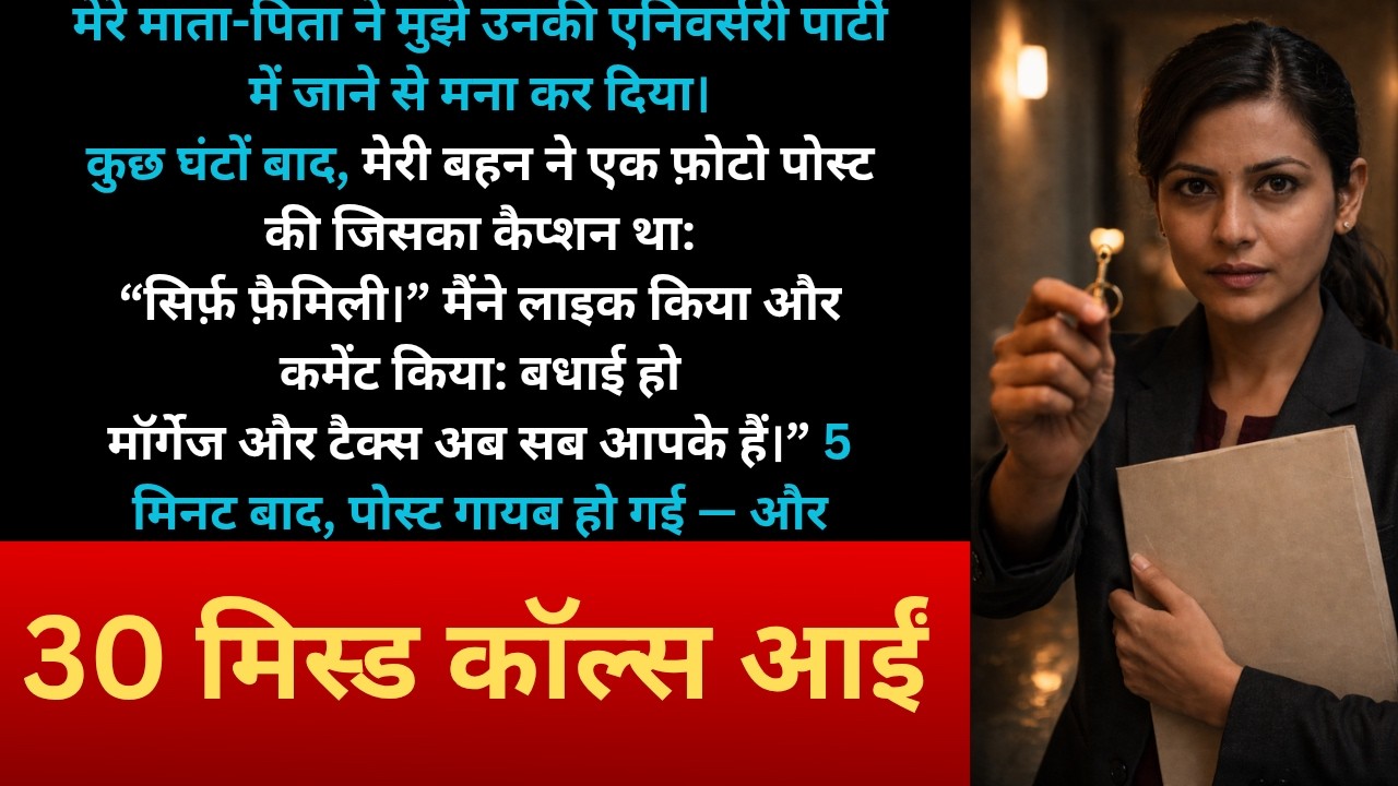 “माँ-बाप ने Anniversary से निकाला… मैंने ‘Family Only’ पर ऐसा Comment किया कि 30 Calls आ गए!”