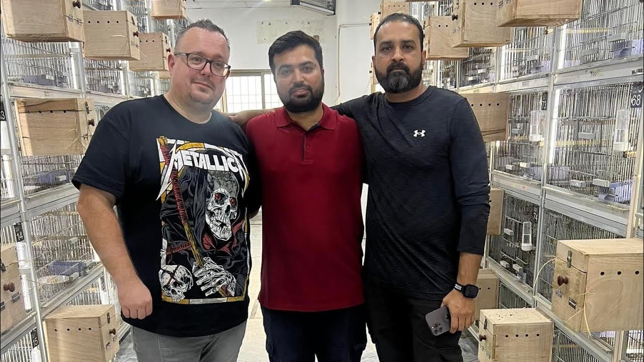 Visiting Agapornis mutation breeder Fahad Usman, Pakistan