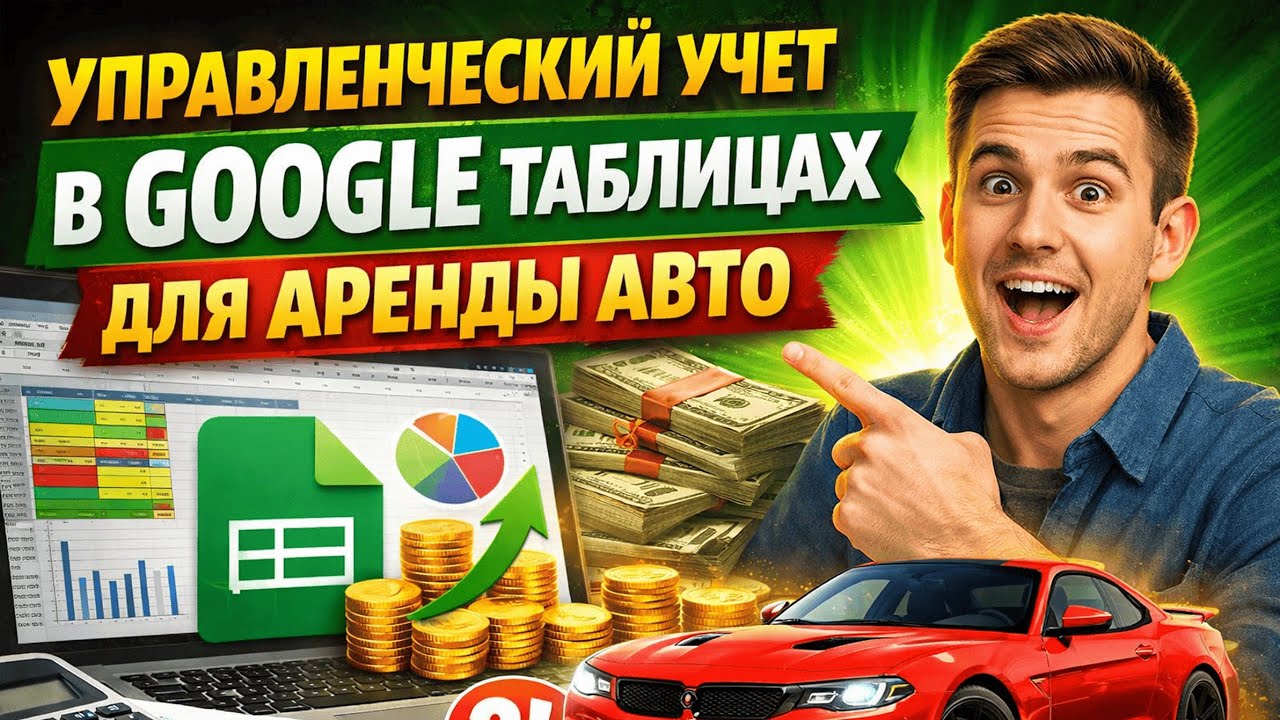 📊 Управленческий учёт аренды авто и СТО в Google Таблицах. Учет финансов. Взаиморасчеты #excel