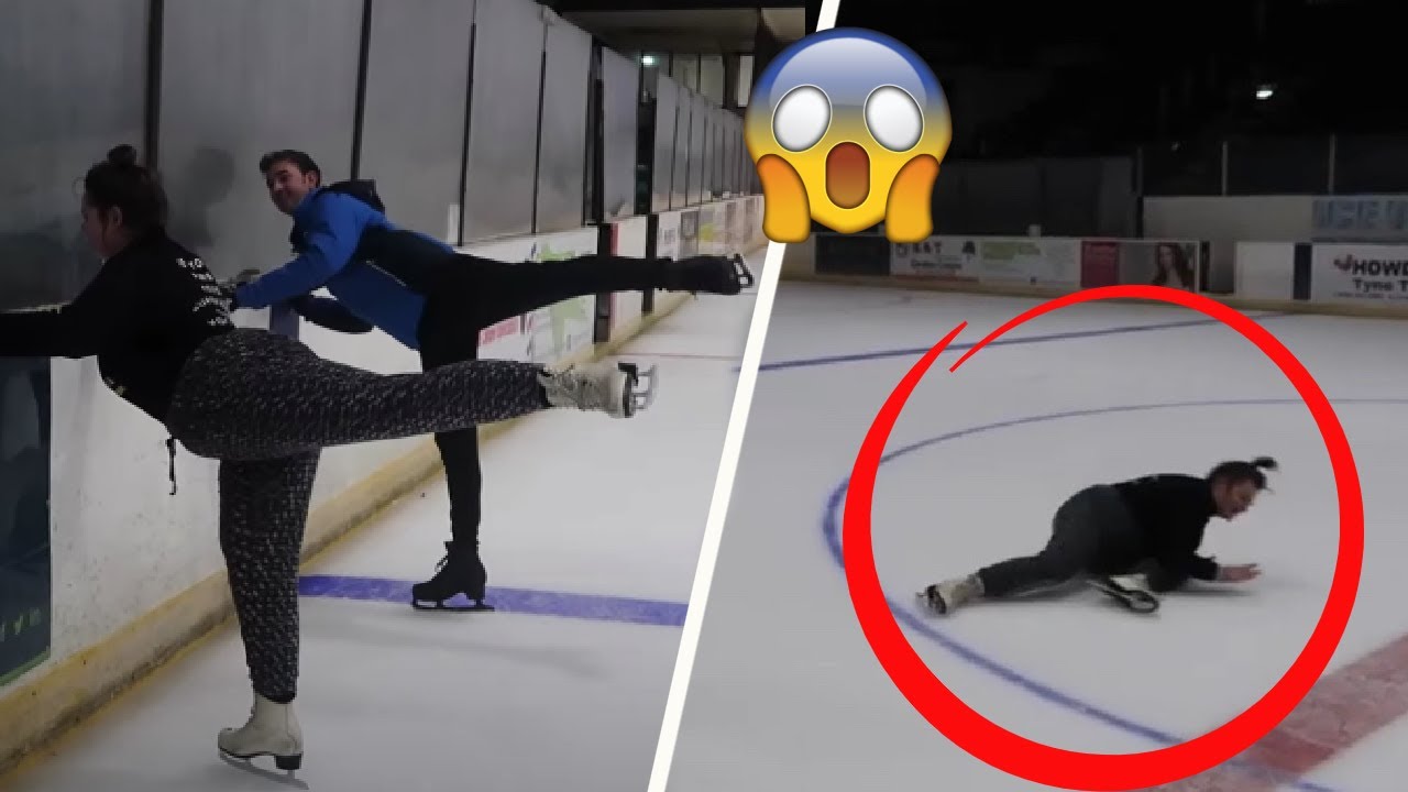 Trying MY FIRST ICE SKATING lesson at 24 YEARS OLD!!