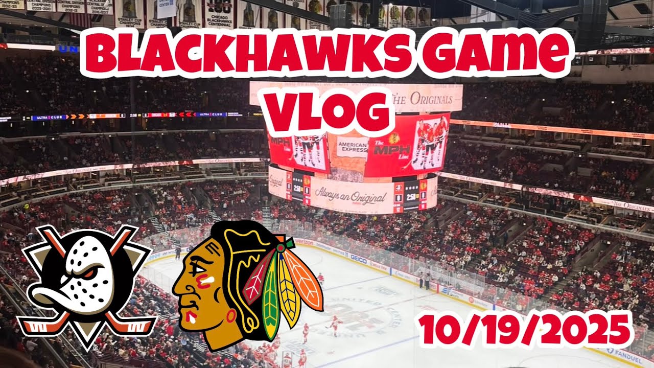 Home Sweet Home | Blackhawks Game Vlog 10/19/2025