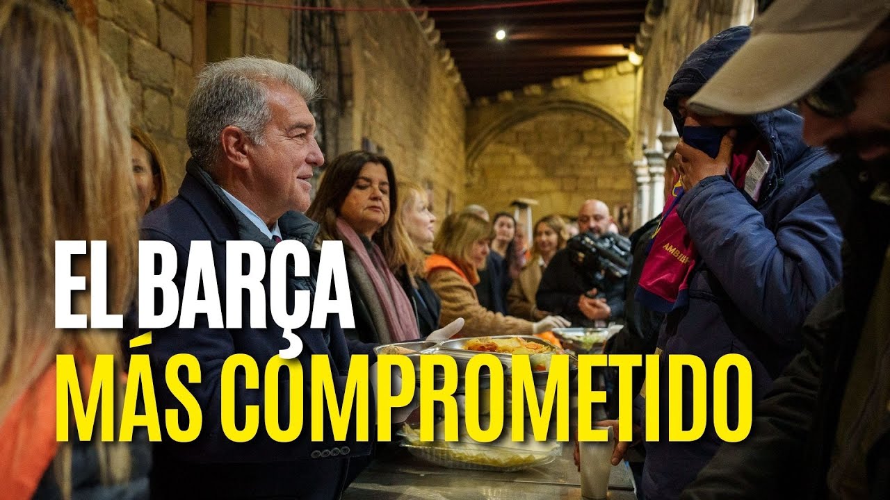 El BARÇA más COMPROMETIDO que nunca: Reparto de comida en la parroquia Santa Anna de Barcelona