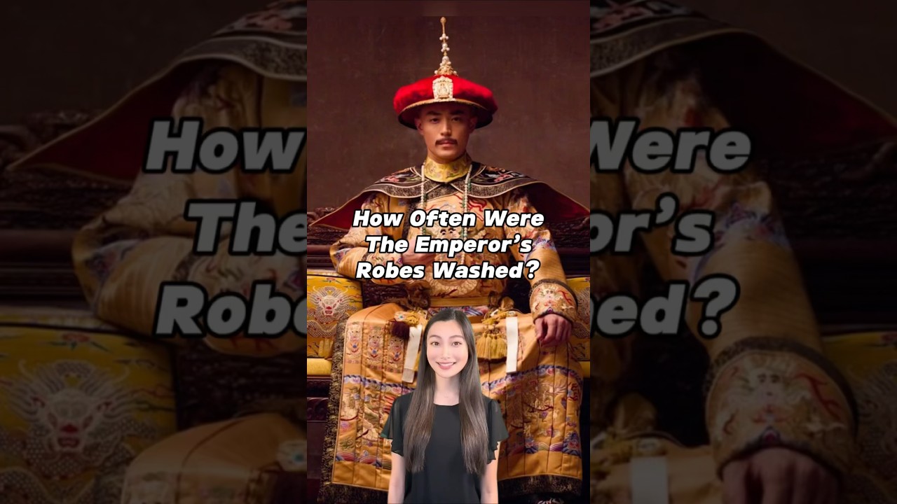 How Often Were The Emperor&rsquo;s Robes Washed? 🧼 #china #chinesehistory #emperor #traditionalwear #qing