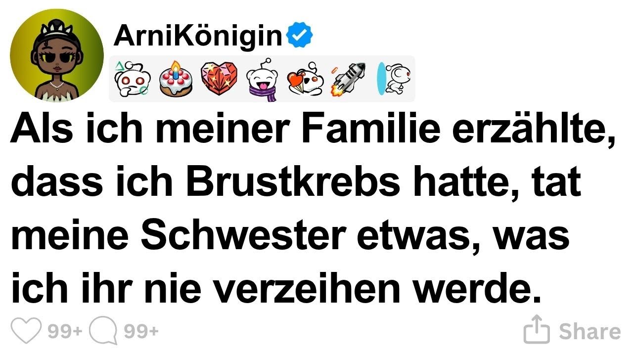 [GANZE STORY] Als ich von meinem Brustkrebs erzählte, tat meine Schwester etwas Unverzeihliches.