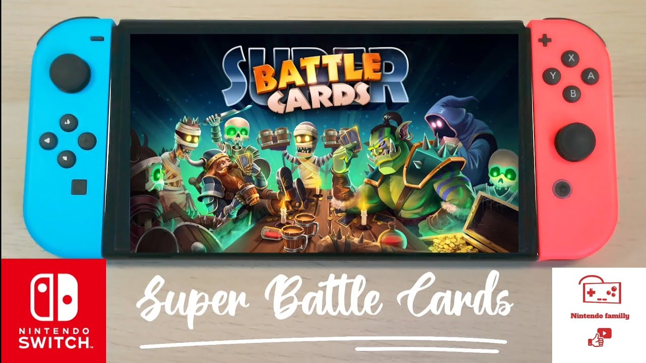 Nintendo Switch OLED gameplay Super Battle Cards pro controller