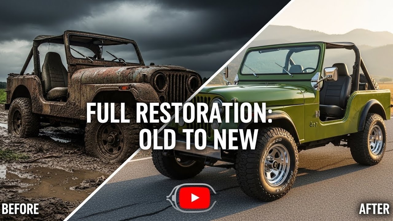 JEEP RESTORATION PROJECT   FULL ENGINE   OFF ROAD BODY REBUILD